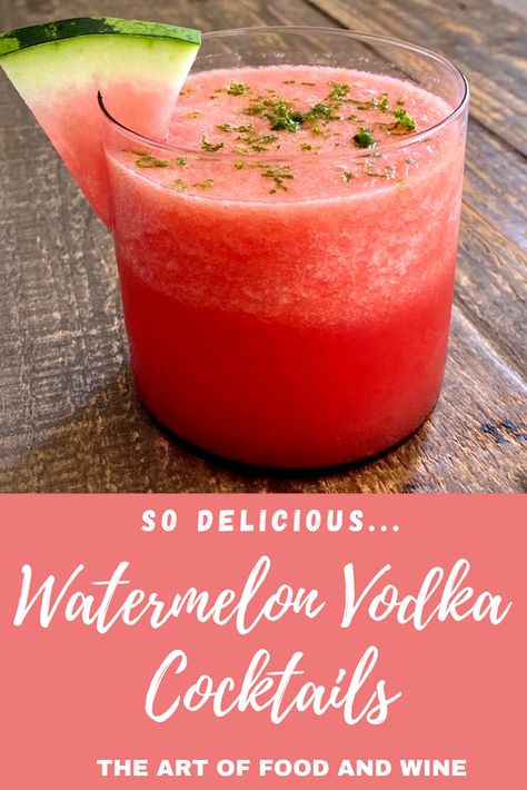 When you want a taste of summer, even after it’s gone, mix up a refreshing Watermelon Vodka Cocktail. Top with a sprinkling of lime zest and you will feel like summer never ended. #watermelon #watermeloncocktails #cocktails #vodka #vodkacocktails #meloncocktails #drinks #happyhour #fruitdrinks #fruitcocktails #watermelonvodkacocktails Blended Watermelon Cocktail, 99 Watermelon Liquor Drinks, Watermelon Cocktail Vodka Summer Drinks, Cocktails With Watermelon Juice, Frozen Watermelon Cocktail, Watermelon Alcohol Drinks, Watermelon Crush Cocktail, Drinks With Watermelon Vodka, Watermelon Schnapps Drinks