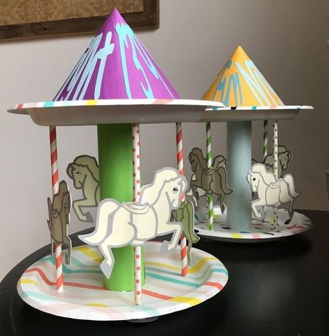 Merry Go Round Craft Preschool, County Fair Theme Preschool Activities, Amusement Park Crafts For Kids, Fair Themed Crafts, County Fair Crafts For Kids, Fair Crafts For Kids, Carnival Activities For Kids, County Fair Crafts, Carnival Theme Crafts