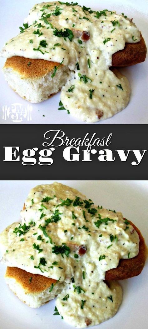 Egg Gravy Southern, Poor Mans Gravy, Poor Southern Food, Eggs And Gravy, Poor Man Meals Families, Brunch For Men, Recipes With Gravy, Dressed Eggs, Egg Gravy Recipe