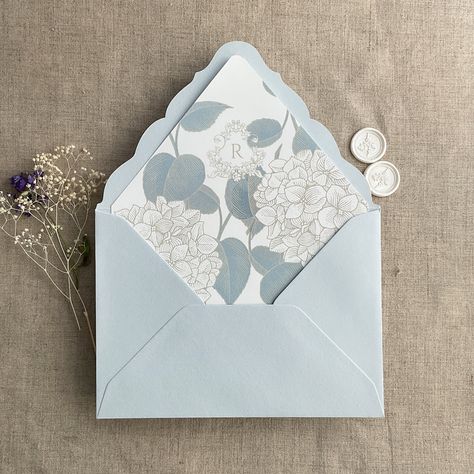 Hydrangea Wedding Invitations, Vellum Wrap, Hydrangea Bloom, White Weddings, Wedding Invitation Kits, Hydrangeas Wedding, Clear Tape, Envelope Liner, Invitation Kits