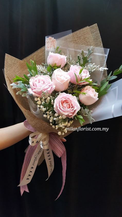 I May Not Always Be There With You, But I Will Always Be There For You. #雪山粉 #米兰style #Modern #MilanStyle #Simple #Grand #Elegant  #米兰花屋 #MilanFlorist 016-7677027 / 016-7704487 , milanflorist.com.my Rose Bouquet Simple, Simple Flower Bouquet, Ipad Planners, Graduation Flowers, Flower Business, Flower Arrangements Simple, Hand Bouquet, Flowers Bouquet Gift, Bouquet Wrap