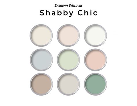 Shabby Chic Exterior, Candy Bathroom, Shabby Chic Paint Colors, Traditional Paint Colors, Home Paint Color Palette, Dreamy Cottage, Dulux Paint Colours, Interior Paint Palettes, Valspar Paint Colors