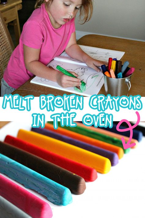 Melt Crayons in the Oven and Create Fun New Shapes - Tonya Staab Melting Crayons In Oven, Melting Crayons In Oven Silicone Molds, Diy Crayons Melting, Melt Crayons, Diy Crayons, Silicone Baking Cups, Crayon Crafts, Broken Crayons, Color Crayons