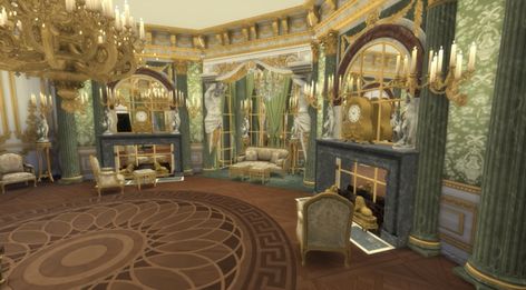 Regency Houses Interior, Bloxburg Victorian House, Rh Hacks, House Layout Design, Bloxburg Interior, Manor Interior, Interior Concept Art, Victorian Apartment, Castle House Design