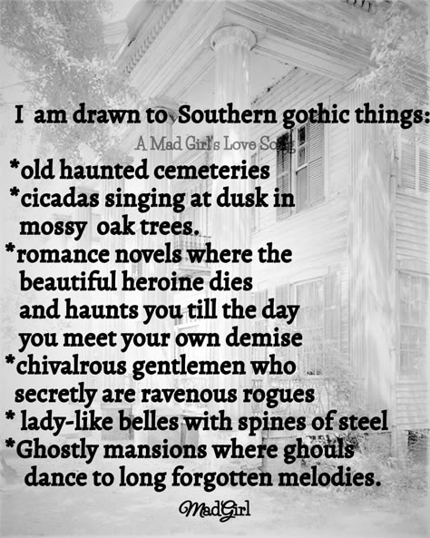 Gothic Writing, Southern Gothic Aesthetic, Gothic Things, Gothic Fiction, Gothic Romance, Southern Gothic, Gothic Aesthetic, Gothic Horror, Writing Project