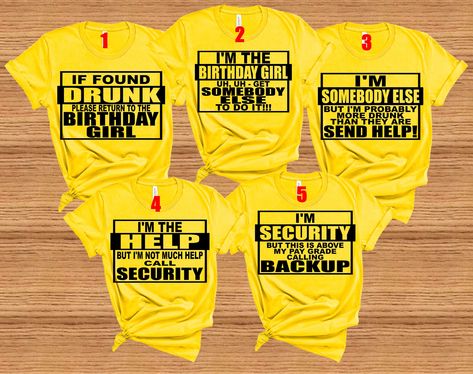 Cruise Group Outfits, Vacation Tshirt Ideas, Travel Shirts Ideas, Group Trip Shirts, Birthday Trip Shirts, Birthday Cruise Shirts, Girlfriend Trips, 21st Birthday Shirts, 42nd Birthday