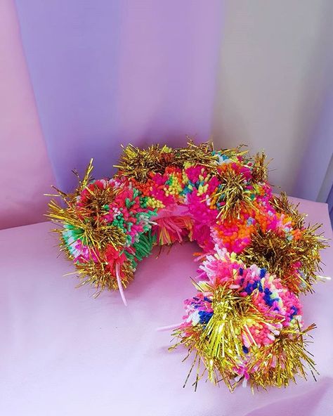 Happy bank holiday people! They seem to take ages to come around then they all come at once! We have nothing planned as we are both self… Tinsel Headband, Clover Pom Pom Maker, Rainbow Pom Pom, Pom Pom Headband, Pom Pom Wreath, Pom Pom Maker, Handmade Hair Clip, Tiny Hoop Earrings, Plastic Headband