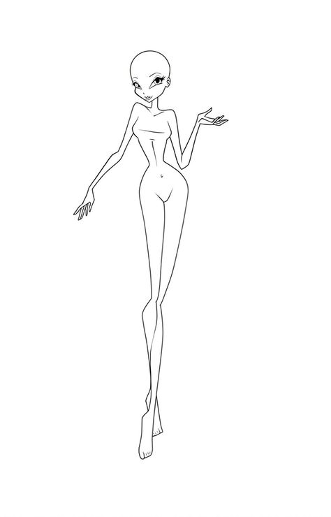 Winx Drawing, Winx Base, Winx Character, Fashion Sketch Template, Body Bases, Fashion Illustration Poses, Winx Club Oc, Fashion Illustration Collage, Fairy Drawings