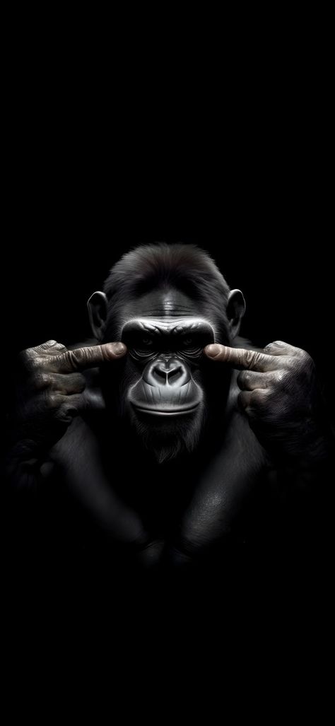 Cool Monkey Wallpaper, Walpepar Hd 3d Black, Masculine Iphone Wallpaper, Dark Animal Wallpaper, 8 K Wallpaper Iphone, Monkey Wallpaper Iphone, Male Wallpaper Iphone, Wallpaper For Men, Cool Wallpapers For Men