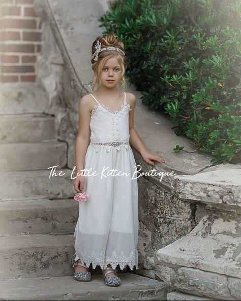 This one piece girls outfit has Hollywood Art Deco written all over it. Perfect for special occasions, photo shoots, birthdays and a great flower girl dress alternative for beach weddings or after parties. Comes in girls sizes 2-6/7 Flower Girl Alternative, Beach Flower Girl, Beach Flower Girls, Hollywood Art Deco, Bohemian Flower Girl, Flower Girl Outfits, Flower Girl Shirts, Flower Girl Outfit, Dress Alternative