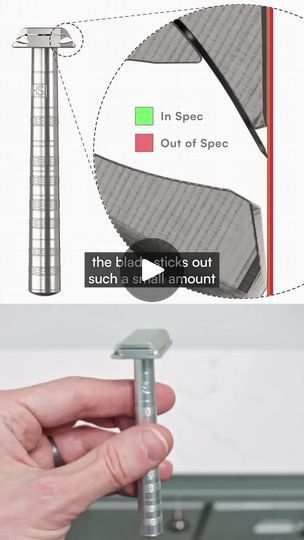 11K views · 36K reactions | Buy Once, Use For Life | An exceptionally machined razor.  No subscriptions, no proprietary blades, no plastic. | By Henson ShavingFacebook Henson Shaving, 10k Views, Stick It Out, For Life, Shaving