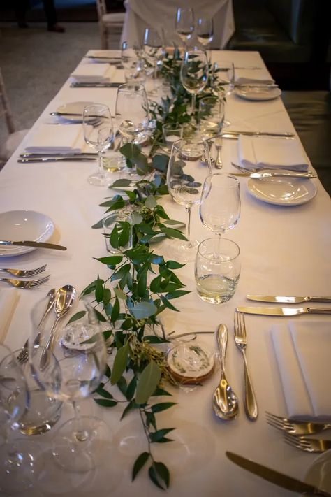 Weddings | Hare + Howl Floristry | York | Wedding Flowers | Florist Fall Wedding Garland Table Runners, Ruscus Table Runner, December Wedding Flowers, Eucalyptus Table Runner, Wedding Table Vases, Greenery Runner, Leaves Table Runner, Wedding Table Garland, Wedding Top Table