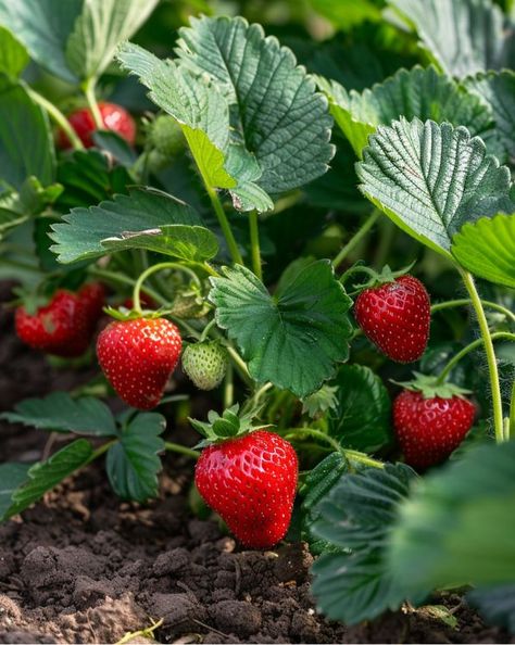 Strawberries Plant, Strawberry Plant, Growing Strawberries, Strawberry Plants, Beautiful Fruits, Gardening Ideas, My Garden, Cleaning Tips, Planting