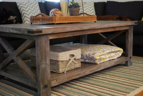 DIY Table - check the original poster to see the smaller end table and side board Indoor Designs, Table Palette, Furniture Rustic, X Coffee Table, House Makeover, Home Coffee Tables, Rustic Coffee Tables, Diy Coffee Table, Steel Wool