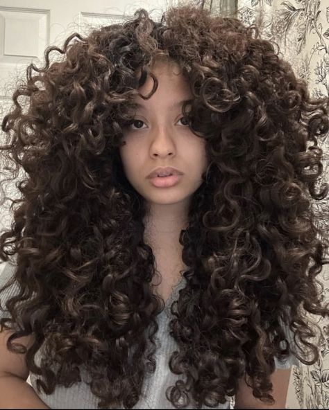 Long Curly Hair Wigs, Big Curly Hair Middle Part, Volumous Curly Hair, Curly Hairstyles Volume, Big Curly Hair Styles, Long Curly Hair Volume, Curly Haircut Volume, Type 3a Curly Hair, Long Fluffy Curly Hair