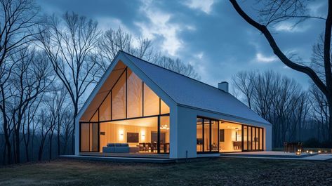 Explore modern prefab homes: affordable, quickly built, and eco-friendly. Dive into our guide for design inspiration in this article! Prefab Small Homes, Prefab Modern Homes, Scandinavian Prefab House, Modern Prefab Cabin, Kit Houses Prefab, Eco House Design Floor Plans, Prefab House Design, Tiny Home Compound, Pre Fabricated Homes Modern