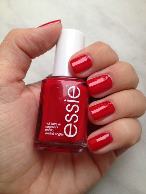 ESSIE -- "Really Red" Nail Color Red Nail, Nail Color, Mani Pedi, Red Nails, Essie, Nail Colors, Nail Polish, Fragrance, Nails