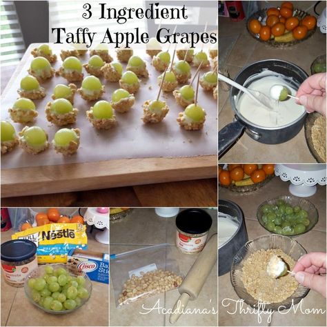 Taffy Grapes, Taffy Apple, Jolly Ranchers, Grape Recipes, Fruit Salads, Food Crush, Party Food And Drinks, Fun Foods, Picnic Food