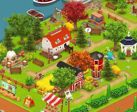 Hay Day Whole Farm Design, Hay Day Crop Layout, Hayday Cute Farm, Hayday Farm Design Fall, Hay Day Animals Design, Hay Day Farm Animal Design, Best Hayday Farm Designs, Hayday Animals Design, Hayday Layout Ideas Low Level