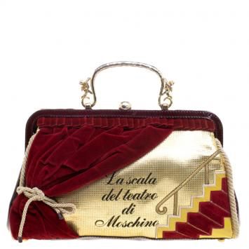 Moschino Multicolor Patent Leather/Leather and Velvet Lascala Del Teatro Di Moschino Bag Moschino Bag, Vintage Evening Bags, Best Handbags, Luxury Closet, Top Designer Brands, Cute Bags, Chanel Shoes, Bag Handle, Bags Designer Fashion