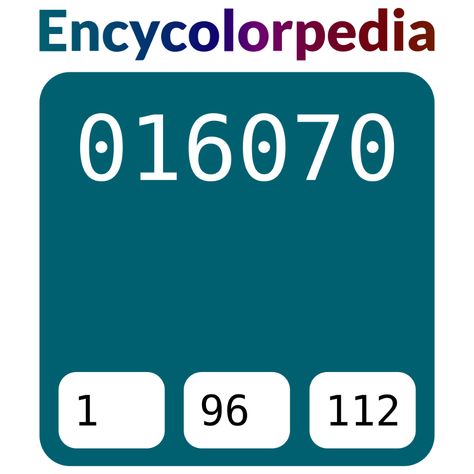 Benjamin Moore Pacific Ocean Blue / 2055-20 / #016070 Hex Color Code Pacific Ocean Blue, Cloverdale Paint, Pittsburgh Paint, Nippon Paint, Porter Paint, Hexadecimal Color, Valspar Paint, Asian Paints, Taos