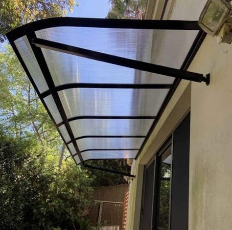 Roof Canopy Design, Awning Ideas Patio, Awning Over Door, Shed Roof Design, Garden Shed Interiors, House Awnings, Porch Awning, Modern Gazebo, Window Canopy