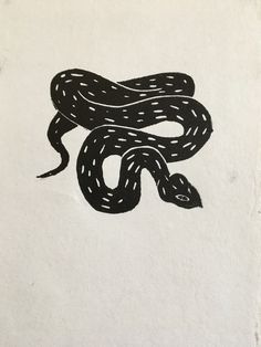 Skeleton Lino Print, Snake Lino Print, Snake Block Print, Linocut Tattoo Design, Lino Print Tattoo, Adder Tattoo, Mexican Linocut, Snake Linocut, Linocut Nature