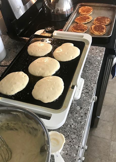 Making a House a Home: Make Ahead Pancakes for an Easy Morning... Making Pancakes Ahead Of Time, Pancake For A Crowd, Pancakes For A Crowd Simple, Pancake Recipe For A Crowd, Keep Pancakes Warm For A Crowd, Easy Make Ahead Breakfast For A Crowd, Make Ahead Pancakes For A Crowd, Make Ahead Pancake Batter, Make Ahead Pancakes