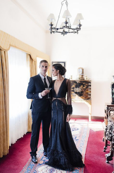 James Bond Spectre Wedding Inspiration | SouthBound Bride Casino Royals Outfit, James Bond Girls Dresses, James Bond Girls Outfit, James Bond Theme Dress, Casino Royale Theme Party Dress, James Bond Style Women, James Bond Party Outfit, James Bond Theme Party Outfit Women, Bond Girl Costume