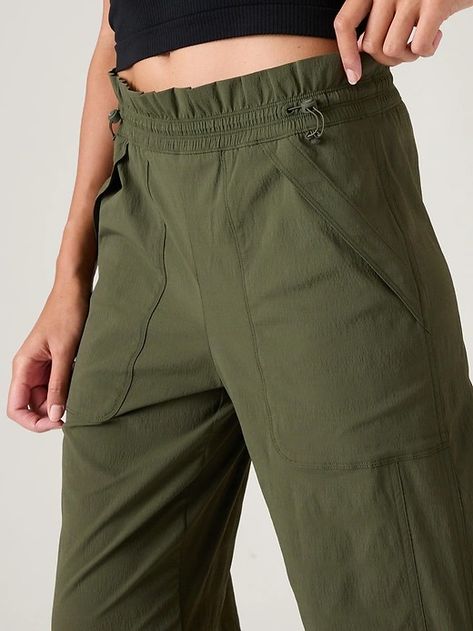 Trekkie Parachute Pant | Athleta Parachute Pant, Trousers Details, Bra Dress, Swim Accessories, Trail Running, Petite Size, Long Distance, Jacket Tops, Custom Fit