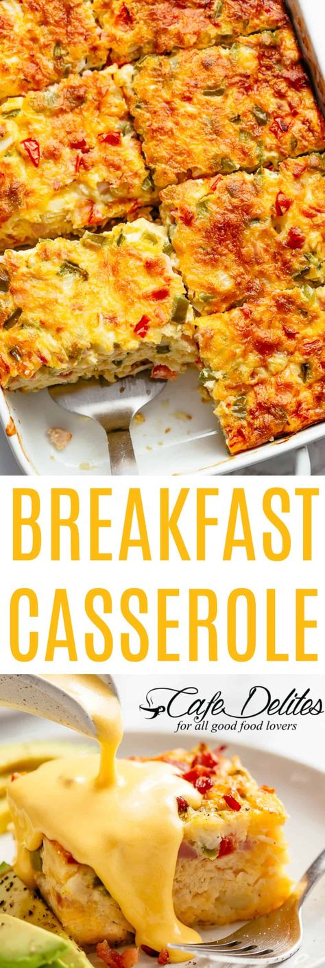 Breakfast Casserole with Bacon or Sausage - Cafe Delites Breakfast Casserole With Bacon, Sausage Hashbrown Breakfast Casserole, Casserole With Bacon, Cooking Steak, Healthy Breakfast Casserole, Breakfast Casserole Bacon, Best Breakfast Casserole, Hashbrown Breakfast Casserole, Cafe Delites