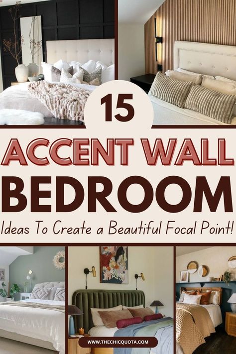 accent wall bedroom Accent Wall Bedroom With Window, Paneling Accent Wall, Accent Wall Bedroom Ideas, Bedroom Wall Decor Ideas Above Bed, Bedroom With Window, Wall Bedroom Ideas, Accent Wall Bedroom Paint, Bedroom Accent Wall Ideas, Bedroom Accent Wall