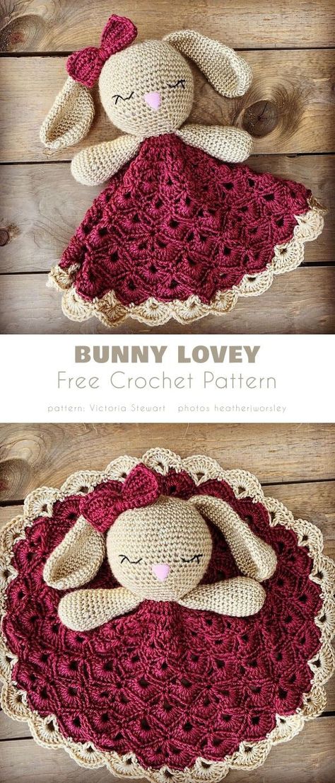 Crochet Lovey Free Pattern, Crochet Baby Projects, Yarn Creations, Crochet Baby Gifts, Lovey Pattern, Crochet Lovey, Crochet Baby Toys, Baby Lovey, Haken Baby