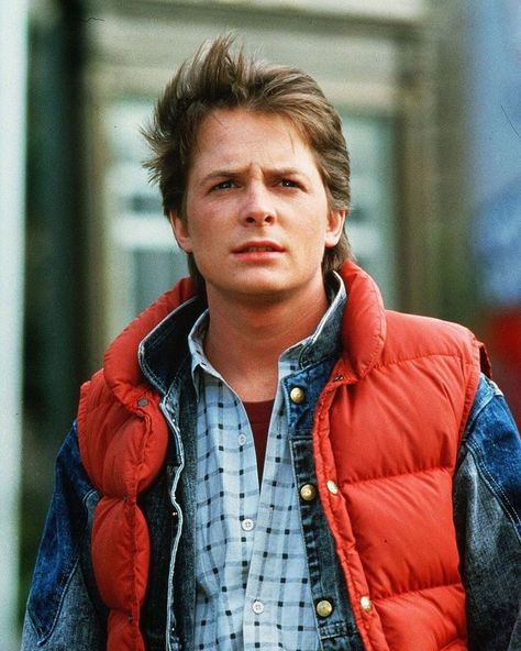 Red Puffer Vest, Doc Brown, Great Scott, Michael J Fox, J Fox, Marty Mcfly, Child Actors, Weekend Wardrobe, Michael J