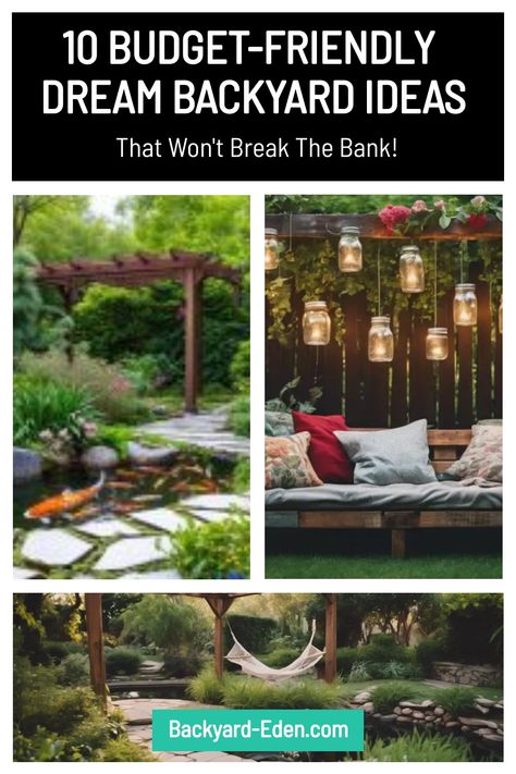 That Won't Break The Bank! Dream Backyard Ideas, Backyard Water Feature, Old Pallets, Solar Powered Lights, Patio And Garden, Backyard Makeover, Dream Backyard, Garden Features, Wall Systems