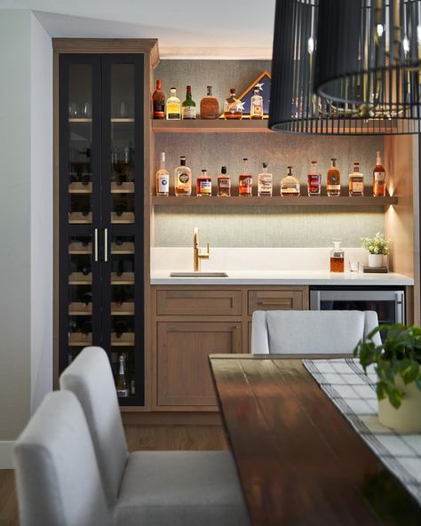 Coffee And Drink Station, Built In Espresso Bar, Home Beverage Station, Wall Unit With Bar, Coffee Bar Nook, Hotel Minibar, Bar Nook, Beverage Station, Coffee Stations