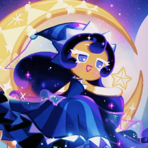 Moonlight Cookie Icon, Crk Icon, Moonlight Cookie, Cookie Icon, Cookie Run, Stars, Art