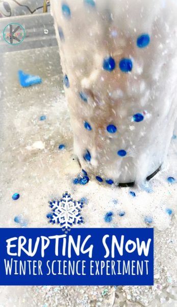 Arctic Science Experiments For Kids, Erupting Snow, Apple Playdough, Snow Volcano, Snowman Crafts Preschool, Winter Literacy Activities, Winter Stem Activities, Winter Science Activities, Winter Stem