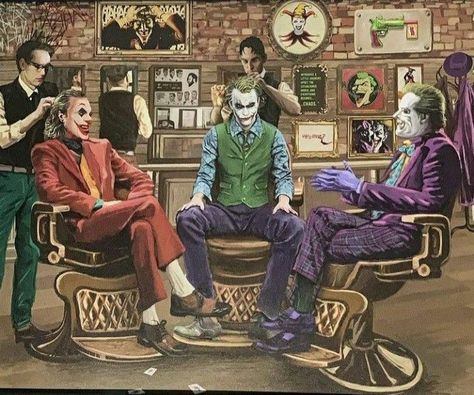 Barber Pictures, Barbershop Poster, Barber Poster, Barber Logo, Barbershop Design, Barber Shop Decor, Joker Tattoo, Joker Art, Dope Cartoon Art