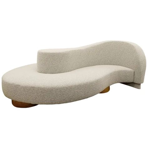 1stDibs: Antique and Modern Furniture, Jewelry, Fashion & Art Curved Lounge Sofa, Rustic Curved Sofa, Two Sided Sofa, La Condo, Curved Chaise, Modern Curved Sofa, Curvy Sofa, Curved Seating, Curved Couch