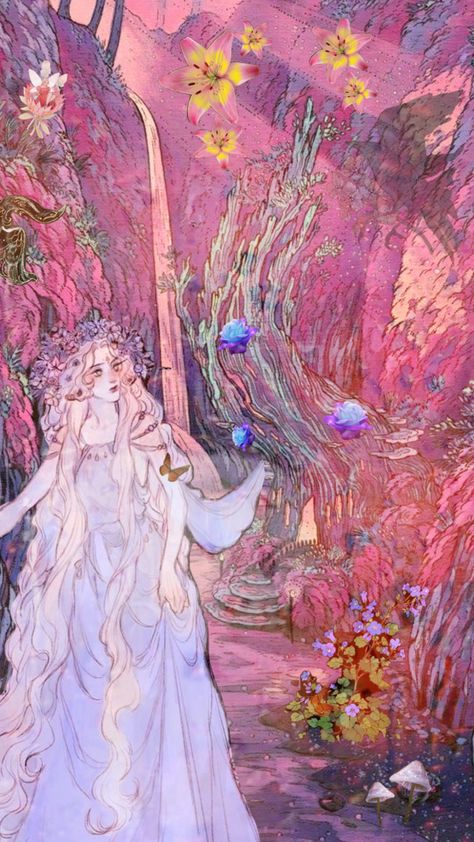 #myfirstshuffle #art #enderess #pastel #butterflies #flowers #princess #raven #fairies Fairy Princess Aesthetic, Elegant Drawings, Elf Drawings, Pastel Fairy, Fairy Wallpaper, Pastel Butterflies, Butterflies Flowers, Fairytale Illustration, Magical Art