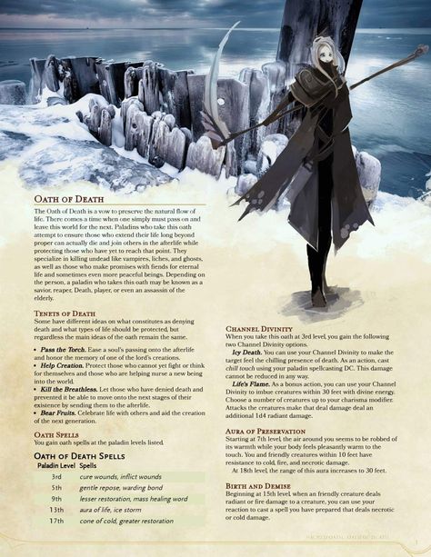 Dnd Subclasses, D D 5e Homebrew, Homebrew Classes, Dnd Paladin, D D Classes, Dnd Classes, Dungeons And Dragons 5e, Dungeon Master's Guide, Dnd Races