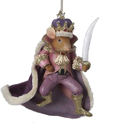 Mouse King Nutcracker, Kurt Adler Ornaments, King Nutcracker, Purple Cape, Ballerina Ornaments, Mouse King, Nutcracker Ornaments, Nutcracker Ballet, Purple Christmas