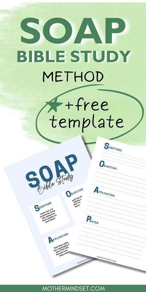 Free Template: SOAP Bible Study Method Bible Study Methods Ideas, Soap Method Bible Study, Study Journal Ideas, Bible Study Journal Ideas, Bible Study Soap, The Soap Method, Free Bible Study Printables, Soap Bible Study Method, Soap Method