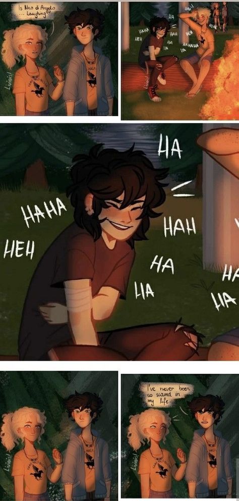 Pjo Percabeth Fanart, The More You Know Logo Funny, Solangelo Fanart Comic, Solangelo Fanart Cute, Solangelo Aesthetic, Pjo Comics, Percy Jackson Nico, Percy And Nico, Percy Jackson Drawings