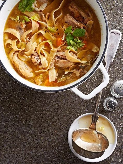 Bone-In Chicken Noodle Soup Recipe by Mark Bittman Quick Chicken Noodle Soup, Bone In Chicken Recipes, Chicken Main Dish Recipes, Bone In Chicken, Quick Chicken, Chicken Main Dishes, Chicken Noodle Soup, Chicken Noodle, Noodle Soup