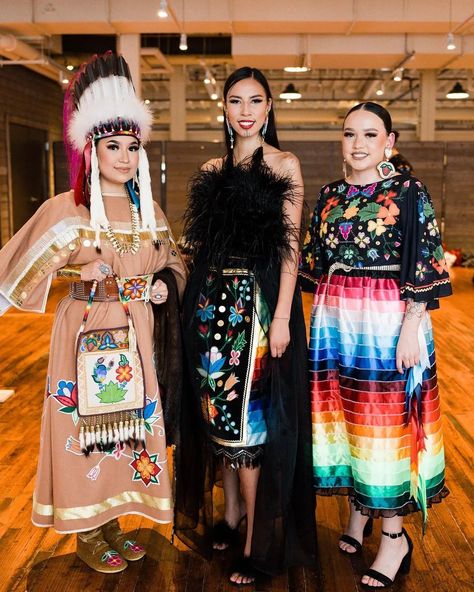 Osamuskwasis’s Colorful Clothes Are a Celebration of Indigenous Joy | Vogue Powwow Outfits, Indigenous Clothing, Indigenous Fashion, Transparent Clothing, Native Wears, Colorful Clothes, Native Style, Native American Culture, Traditional Fashion