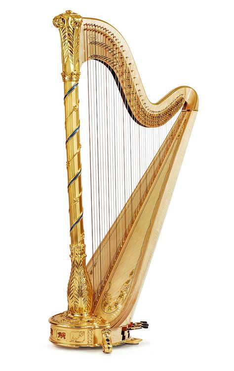 Prince of Wales harp by Salvi Harp Instrument, Grand Piano Room, Music Inspired Fashion, Music Corner, Picture Background, Early Music, Jack And The Beanstalk, Food Poster Design, Learn Art