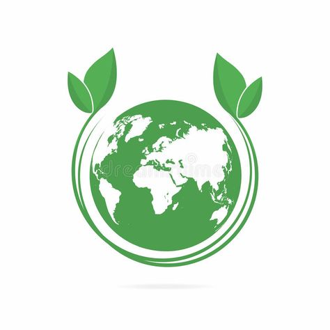 Download Ecology Logo. Eco World Symbol, Icon. Eco Friendly Concept For Company Logo Stock Vector - Illustration: 97191154 Eco Friendly Illustration, Eco Friendly Logo Design, Eco Logo Design, Eco Friendly Logo, Environment Logo, Luxe Logo, Logo Luxe, Recycle Logo, World Logo