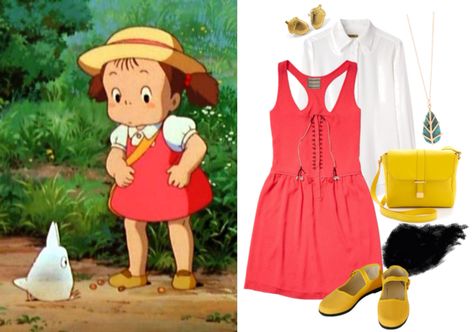 Source unknown. My Neighbour Totoro Mei cosplay Studio Ghibli Outfits, Ghibli Outfits, Mei Totoro, Fandom Fashion, Anime Inspired Outfits, Casual Cosplay, Cosplay Diy, My Neighbor Totoro, Popular Outfits